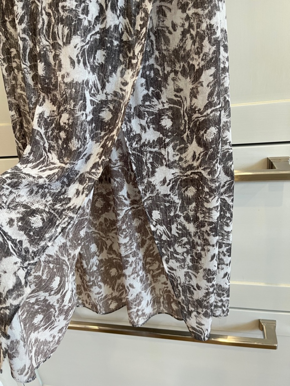 All Saints Nylah Rosa Sleeveless Floral Maxi Dress in Gray and White - Picture 9 of 16
